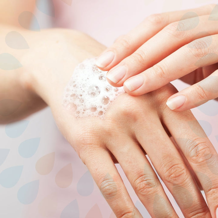 A Person Using 6331 Kimcare Hand Cleanser on their Hands