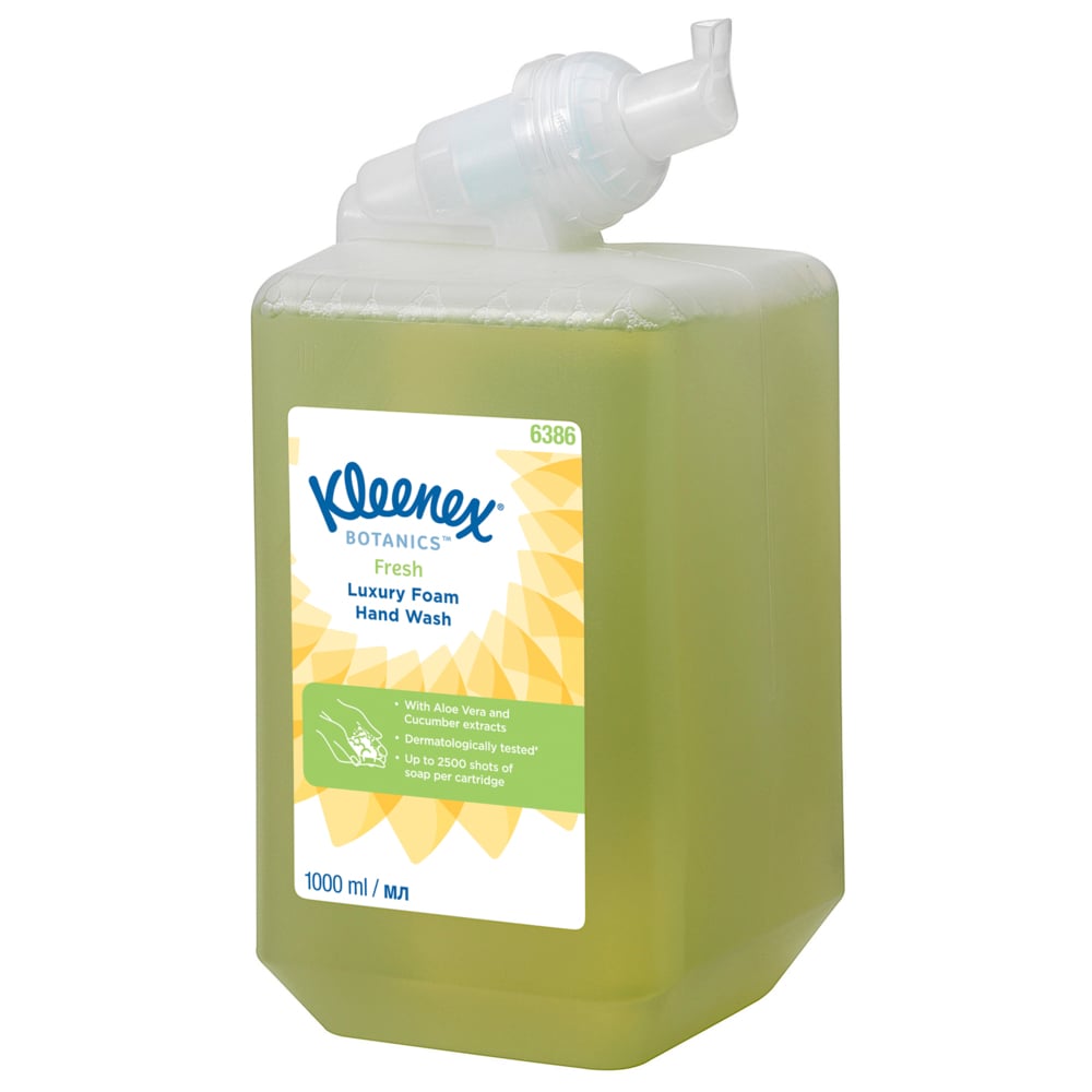 6386 Kleenex® Botanics™ Fresh Luxury Foam Hand Wash - 1 Litre / 6 Packs