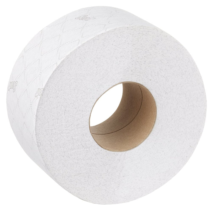 A Single White 8511 Scott Paper Toilet Paper Roll