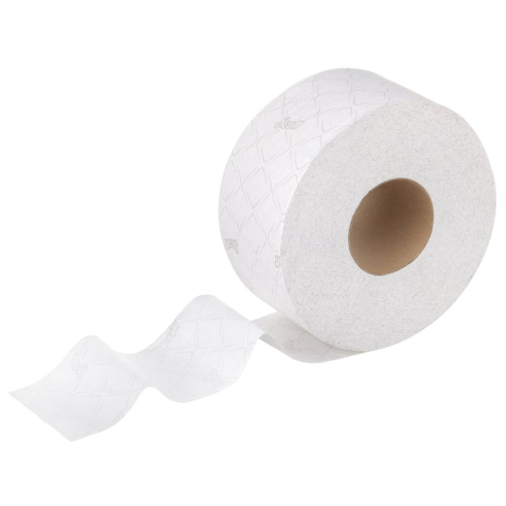 A Single White 8511 Scott Paper Toilet Paper Roll