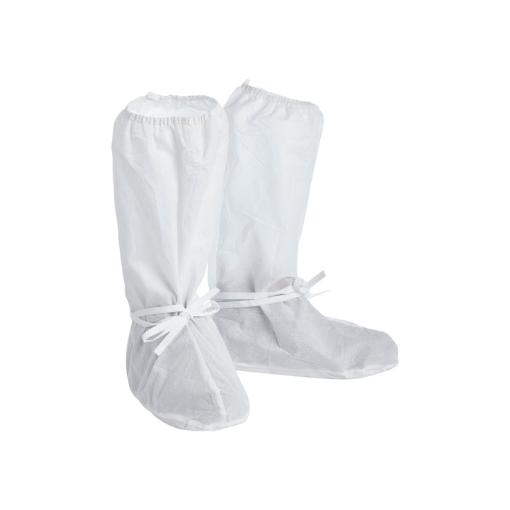 A Pair of White 12922 KIMTECH* A5 Sterile Boots - Vinyl Sole - Sentinel Laboratories Ltd