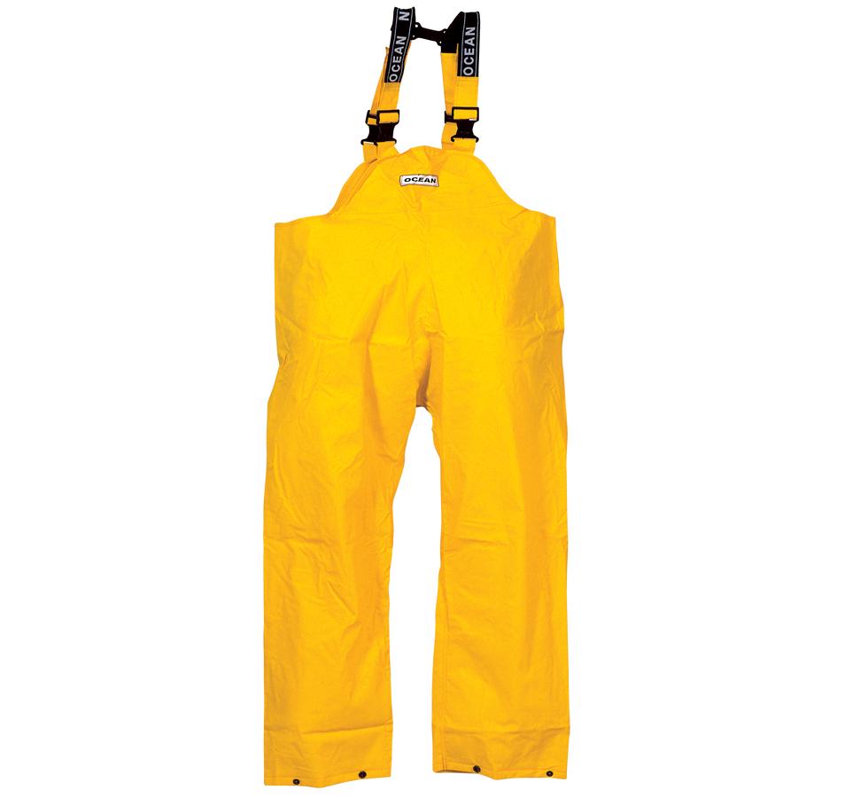 A Fluorescent Yellow Ocean Budget Bib & Brace Trouser with Black Braces - Sentinel Laboratories Ltd