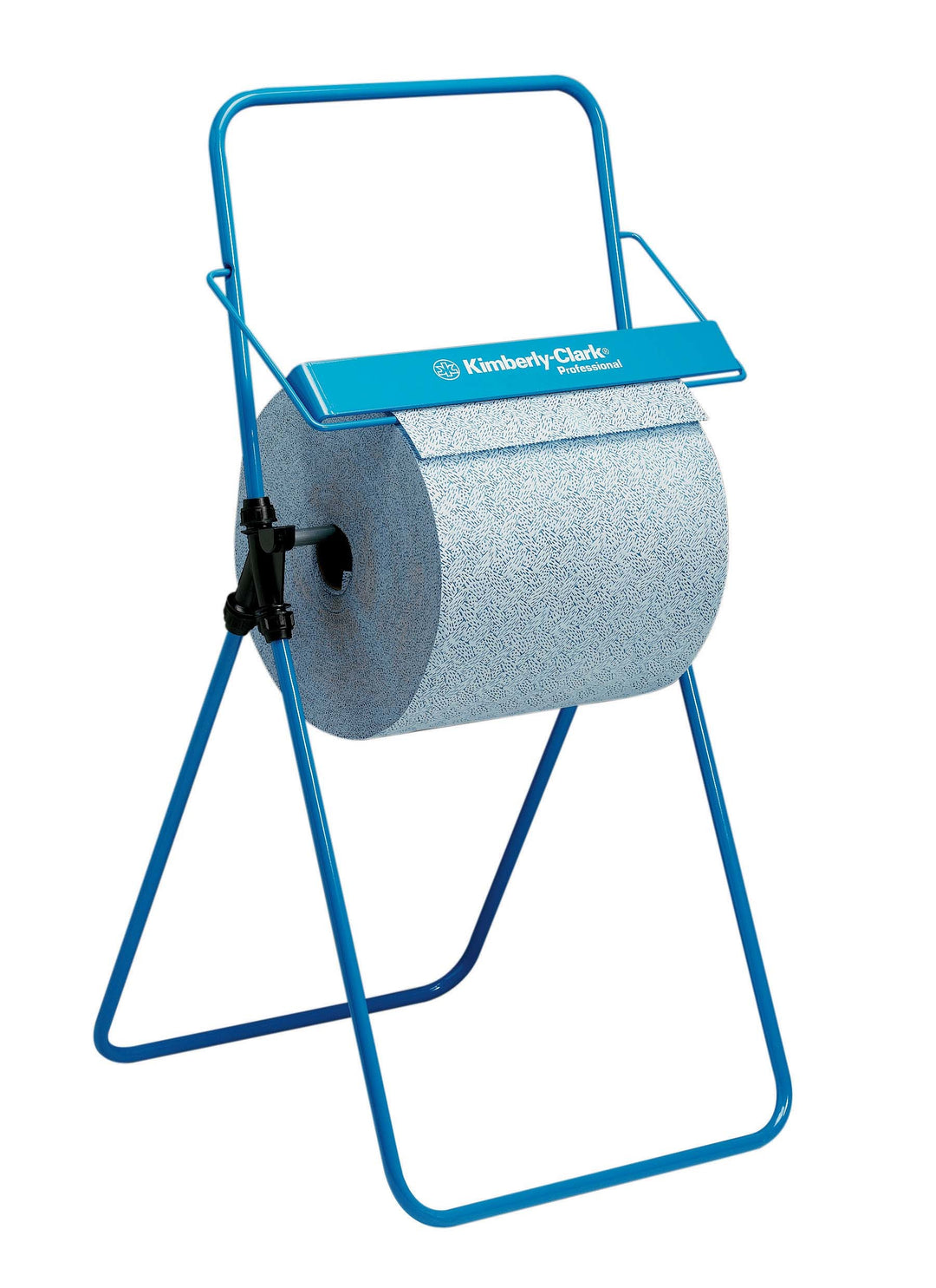 A Blue 6154 KIMBERLY-CLARK PROFESSIONAL* Floor Stand Wiper Dispenser, with Blue Large Roll - Blue - Sentinel Laboratories Ltd