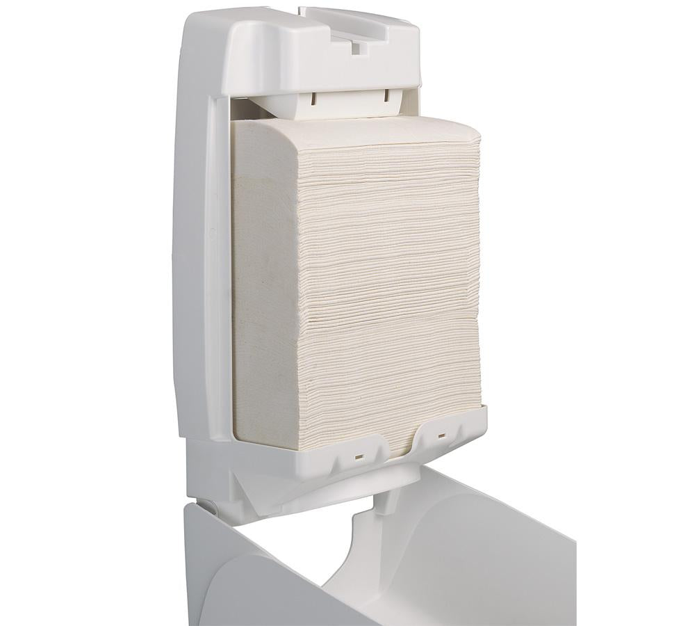 A White 6946 AQUARIUS* Toilet Tissue Paper Dispenser, Folded - White - Sentinel Laboratories Ltd