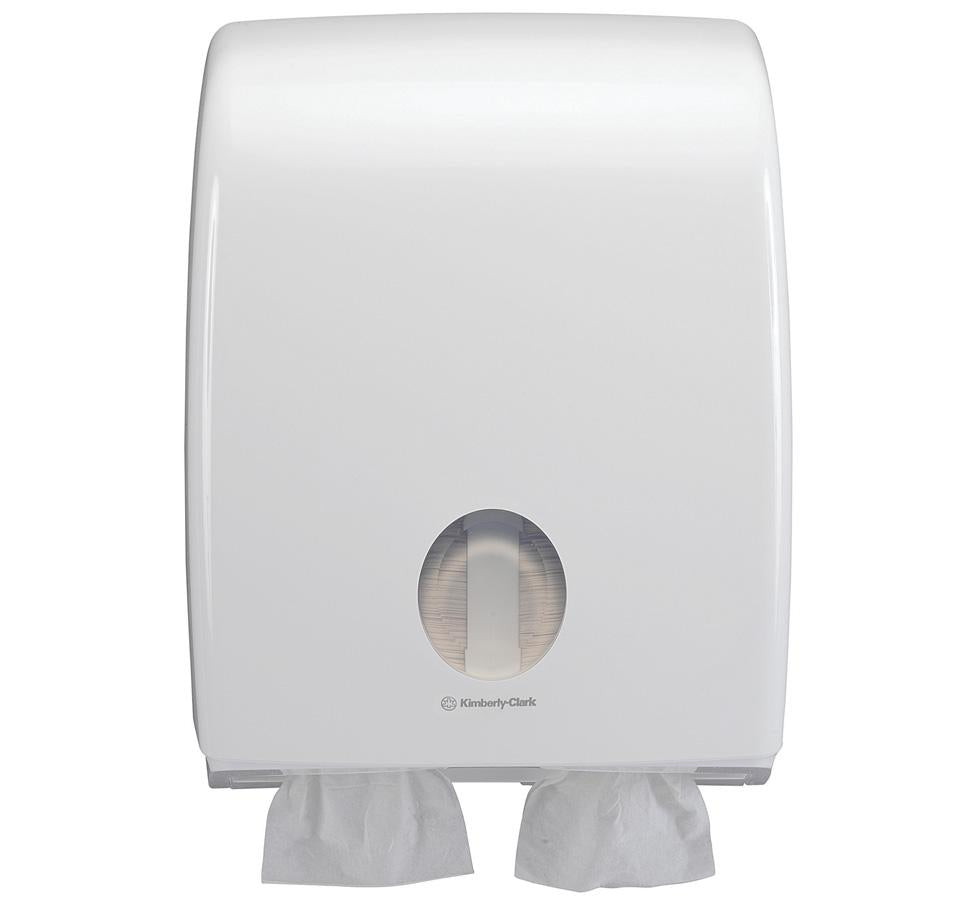 Single 6990 AQUARIUS* Toilet Tissue Dispenser, Bulk Pack - White - White Design - Sentinel Laboratories Ltd
