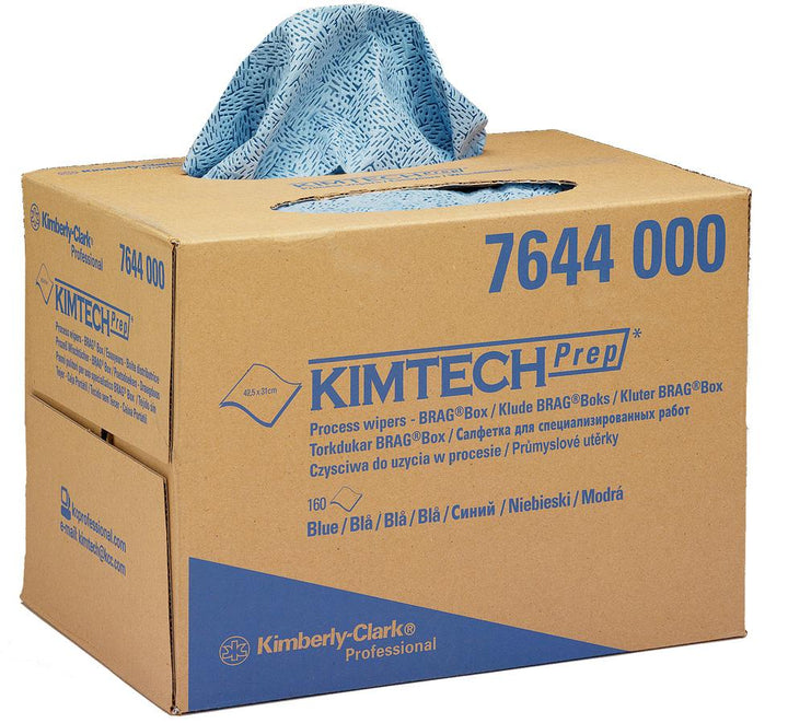 Open Box of Blue 7644 Kimtech Process Wipers - Sentinel Laboratories Ltd