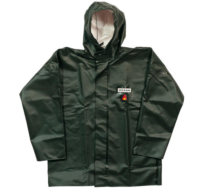 A Single Olive Coloured Ocean Classic Hooded Jacket - Sentinel Laboratories Ltd