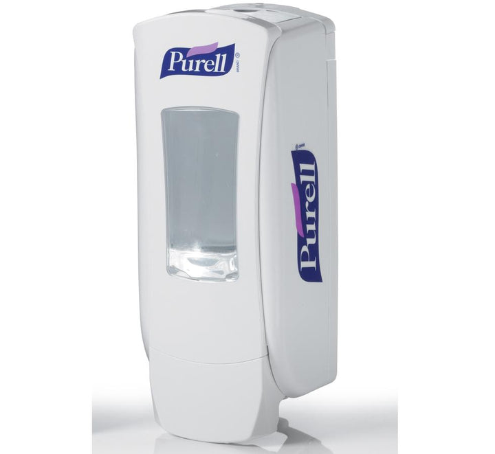 White 8820-06 PURELL® ADX-12™ Dispenser - Blue, White and Pink Branding - Sentinel Laboratories Ltd