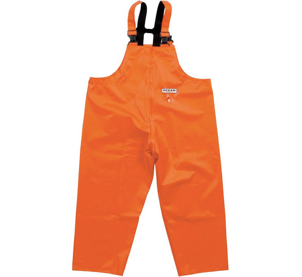 Bright Orange Ocean Classic Bib & Brace Trouser - Black Straps - Sentinel Laboratories Ltd