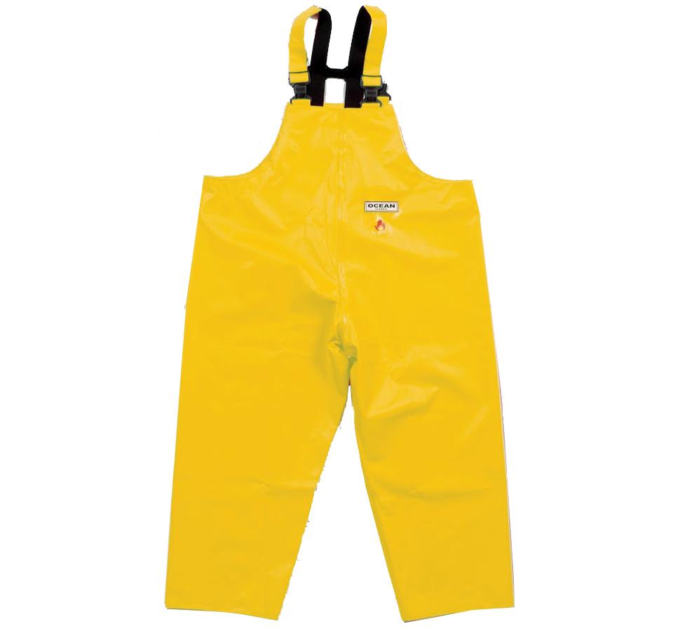 A Fluorescent Yellow Ocean Classic Bib & Brace Trouser with Black Straps - Sentinel Laboratories Ltd