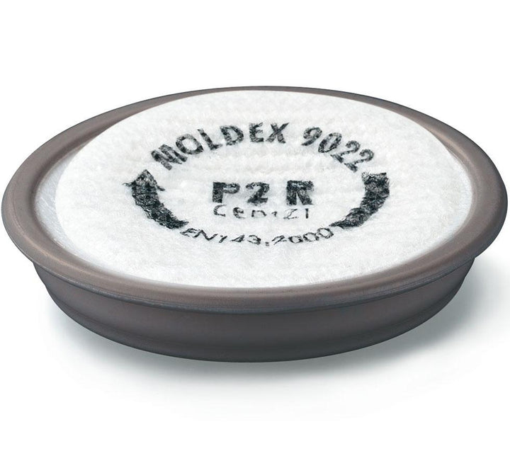 White and Grey Moldex 9022 P2 R and Ozone Particulate Filter Black Text - Sentinel Laboratories Ltd