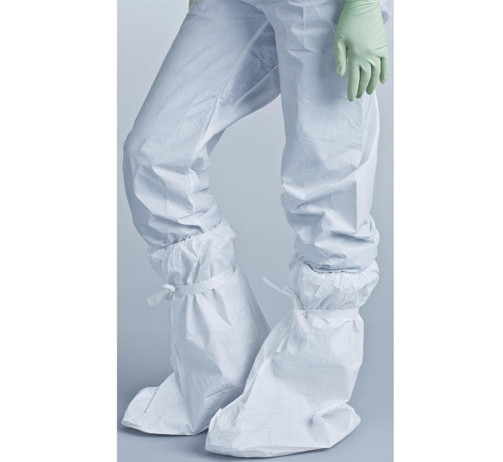 Person wearing White BioClean-D™ Sterile Overboot - Sentinel Laboratories Ltd
