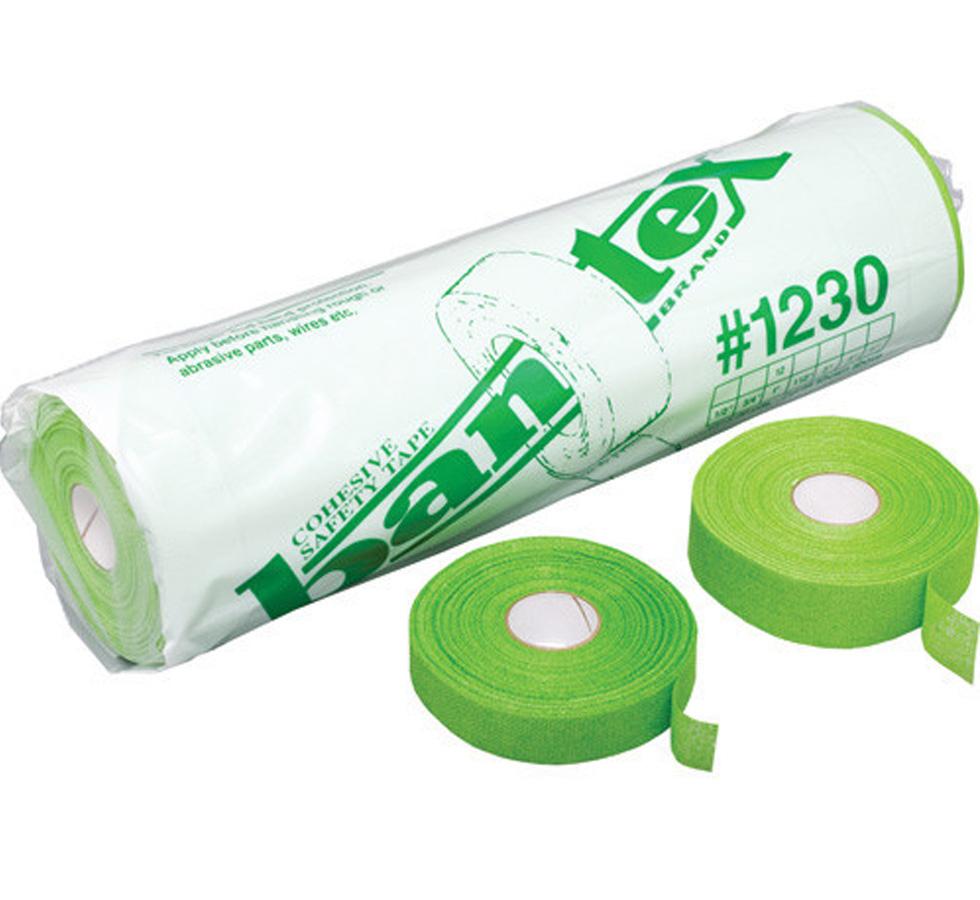 Pack of Bantex Green Cohesive 25mm Tape, 9 Metre Rolls - Two Green Rolls Seperate - Sentinel Laboratories Ltd