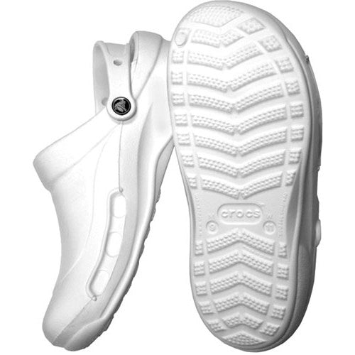 A Pair of White Crocs for Cleanroom Use