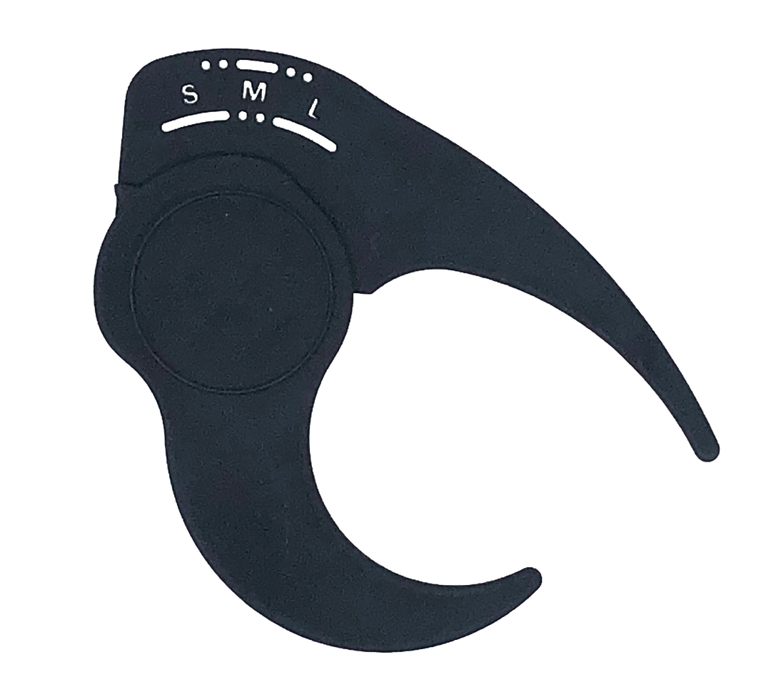 A Dark Grey Corpro Mask Sizing Caliper