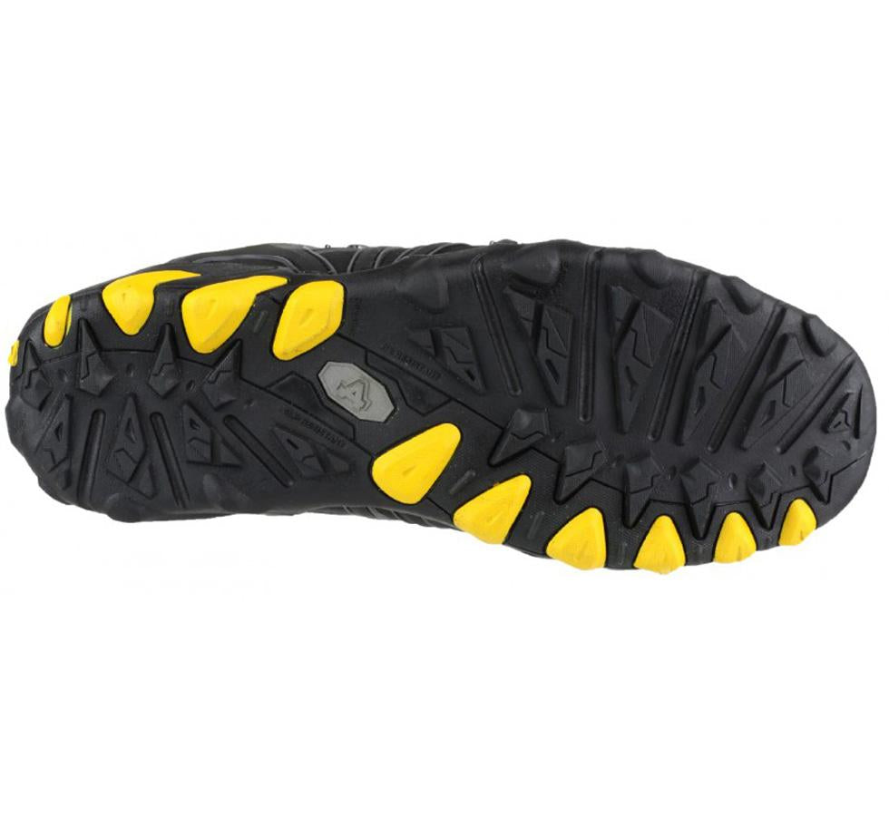 The Bottom of a Yellow and Black FS23 Amblers Safety Black Soft Shell Upper Safety Trainers - Sentinel Laboratories Ltd