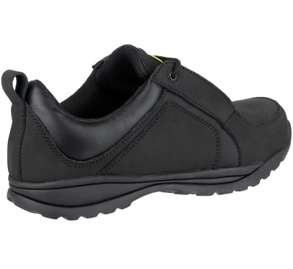 Side View of FS59c Amblers Safety Ladies Black Composite Safety Trainers - Sentinel Laboratories Ltd