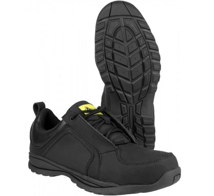 Side and Bottom of FS59c Amblers Safety Ladies Black Composite Safety Trainers - Sentinel Laboratories Ltd