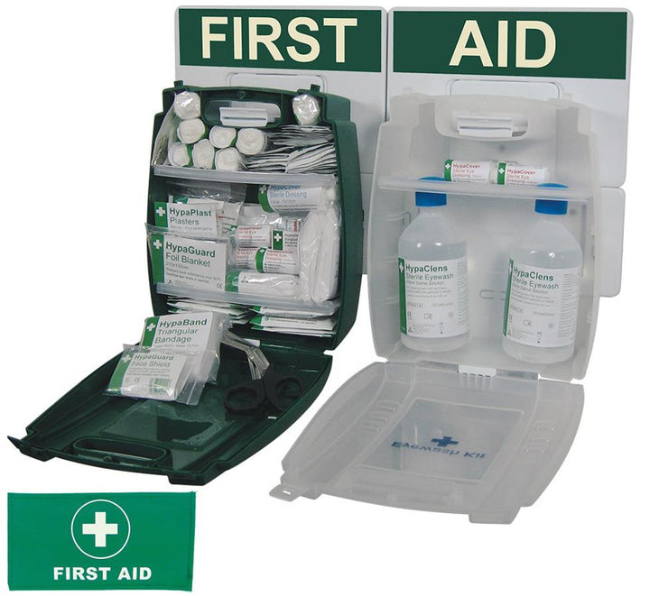 Green and Clear British Standard Compliant Comprehensive First Aid Compliance Pack - Sentinel Laboratories Ltd