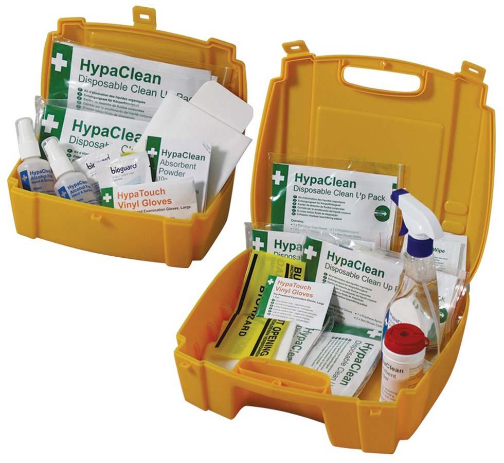 Orange Filled Evolution Body Fluid Disposal Kit - HypaClean - Sentinel Laboratories Ltd