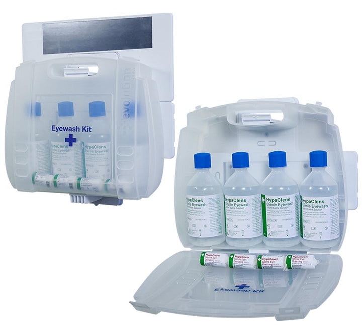 Two Clear HypaClens Evolution Plus 4x500ml Eyewash Kits - HypaClens - Sentinel Laboratories Ltd
