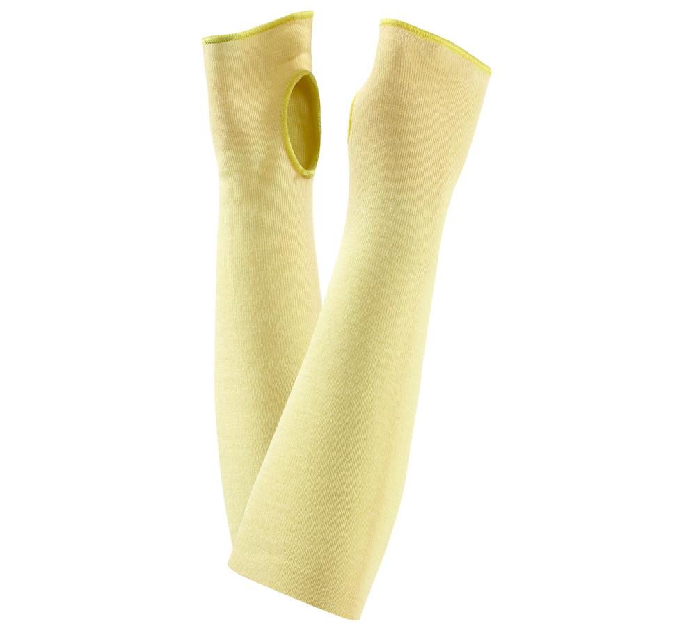 A Pair of Light Yellow Long HYFLEX® SLEEVES 70-114 - Sentinel Laboratories Ltd