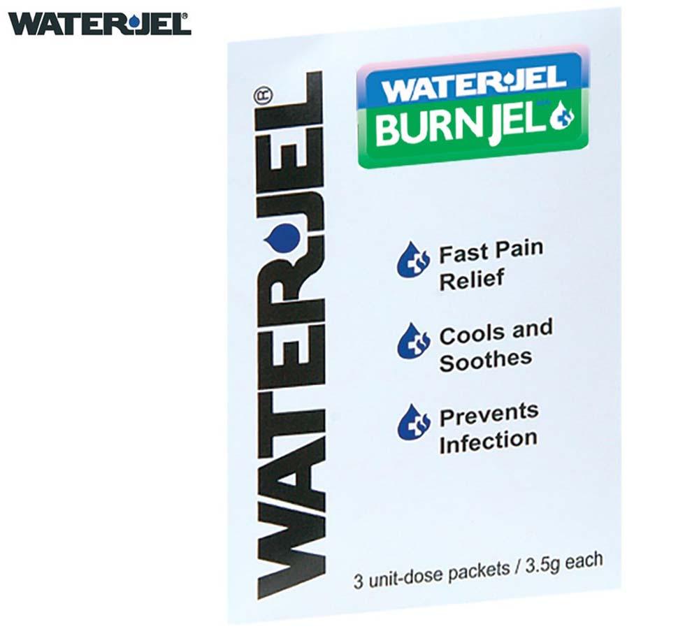 Blue White and Black Design, Burns Gel Water-Jel® BurnJel Sachet (3/6 Pack) - Sentinel Laboratories Ltd