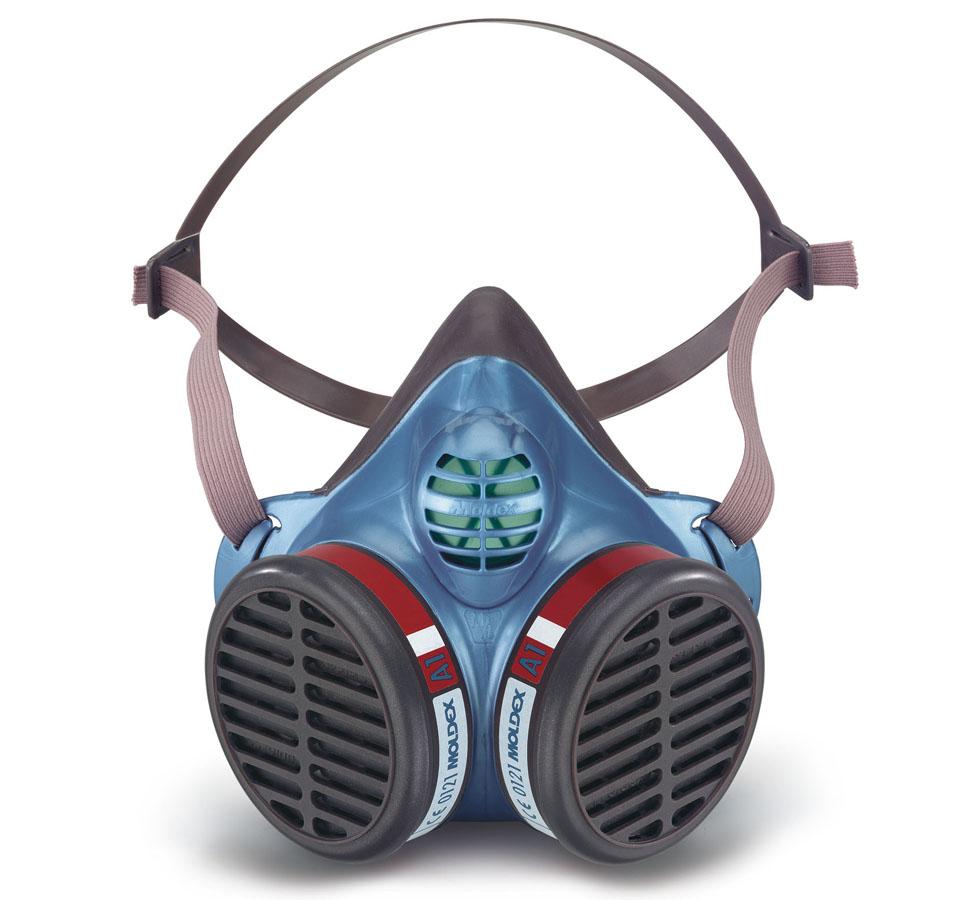 Blue, Brown, White and Red Single Moldex Series 5000 Disposable Half Mask Respirator - Sentinel Laboratories Ltd