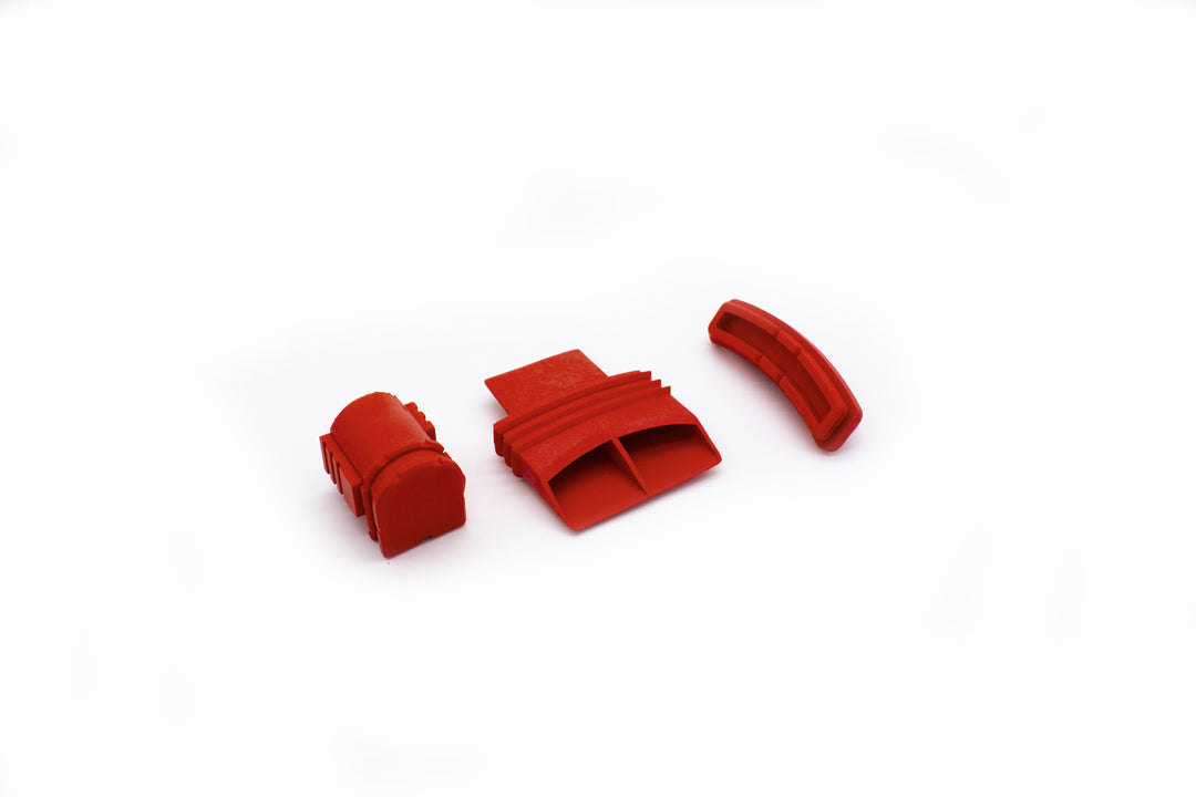 A Set of Red PureFlo PF3000-03-014 Cleaning Plugs