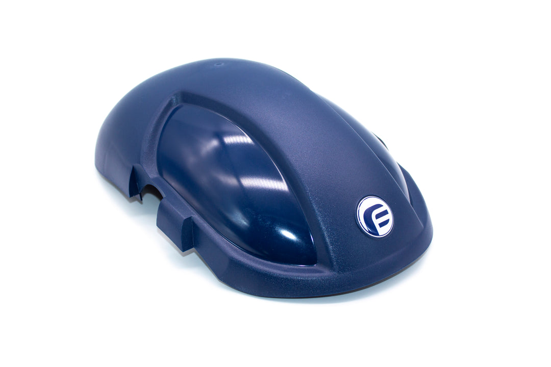 A Blue and White PureFlo PF3000-03-067 Blue Hard Hat Shell