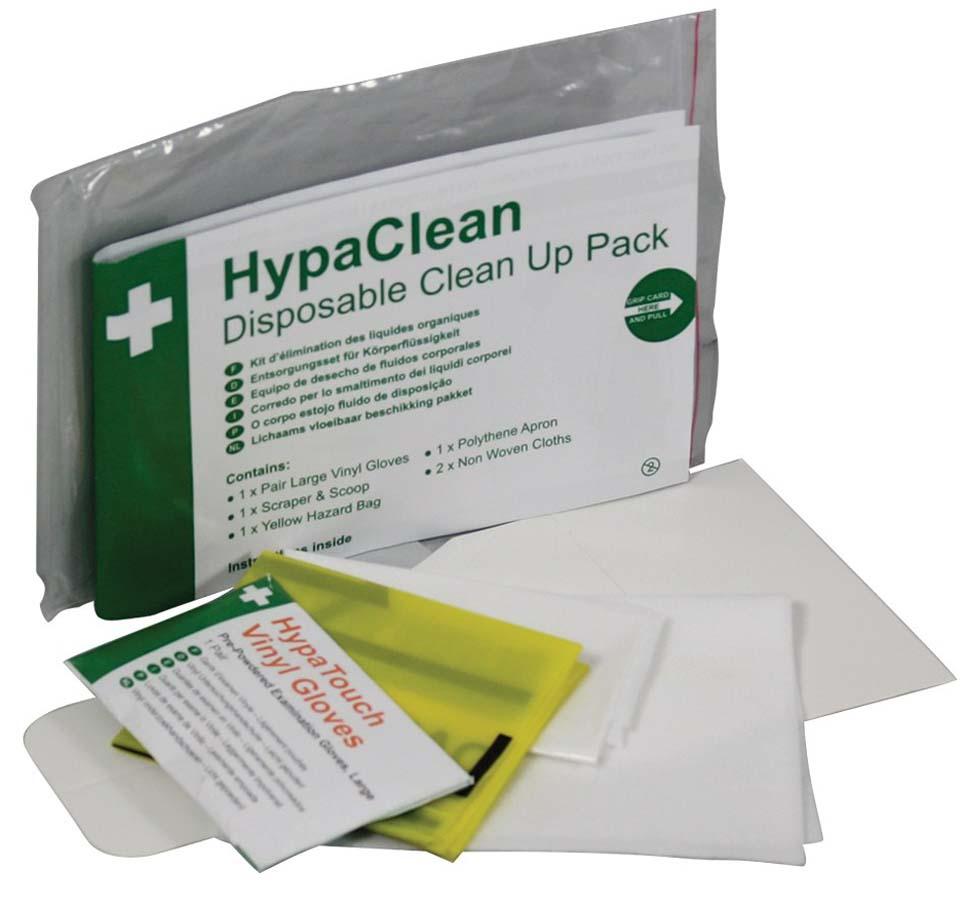 Green and White HypaClean Disposable Clean Up Pack - Sentinel Laboratories Ltd