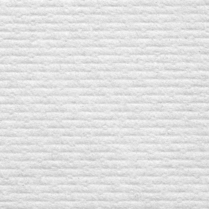A Close Up View of a Single 7404 WypAll White Paper Hand Towel