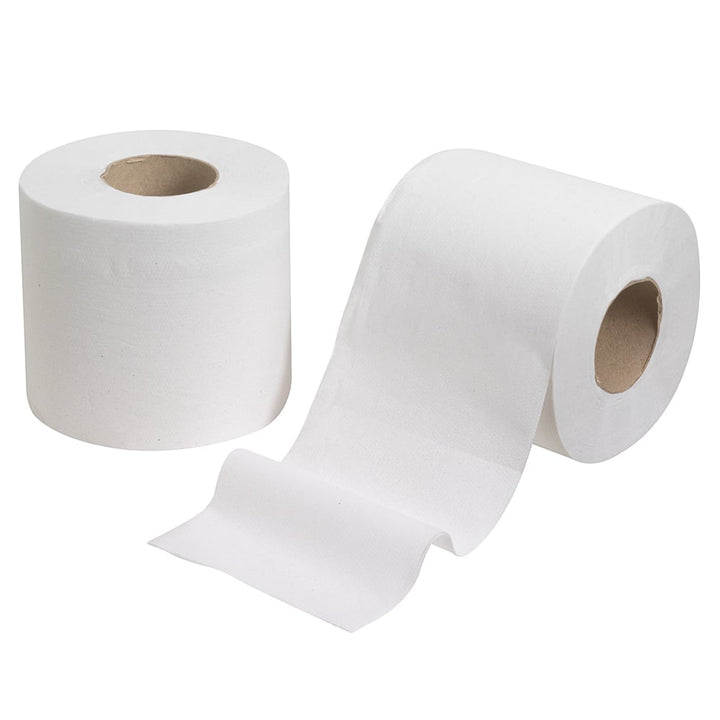 Two White Rolls of 8477 Kleenex Professional Toilet Paper