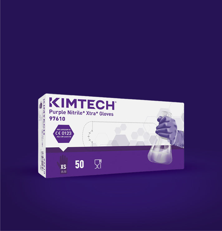 Kimtech Purple Xtra box - white and purple | Sentinel Laboratories Ltd