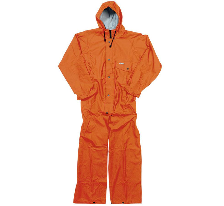 A Fluorescent Orange Ocean Budget Hooded Coverall - Sentinel Laboratories Ltd
