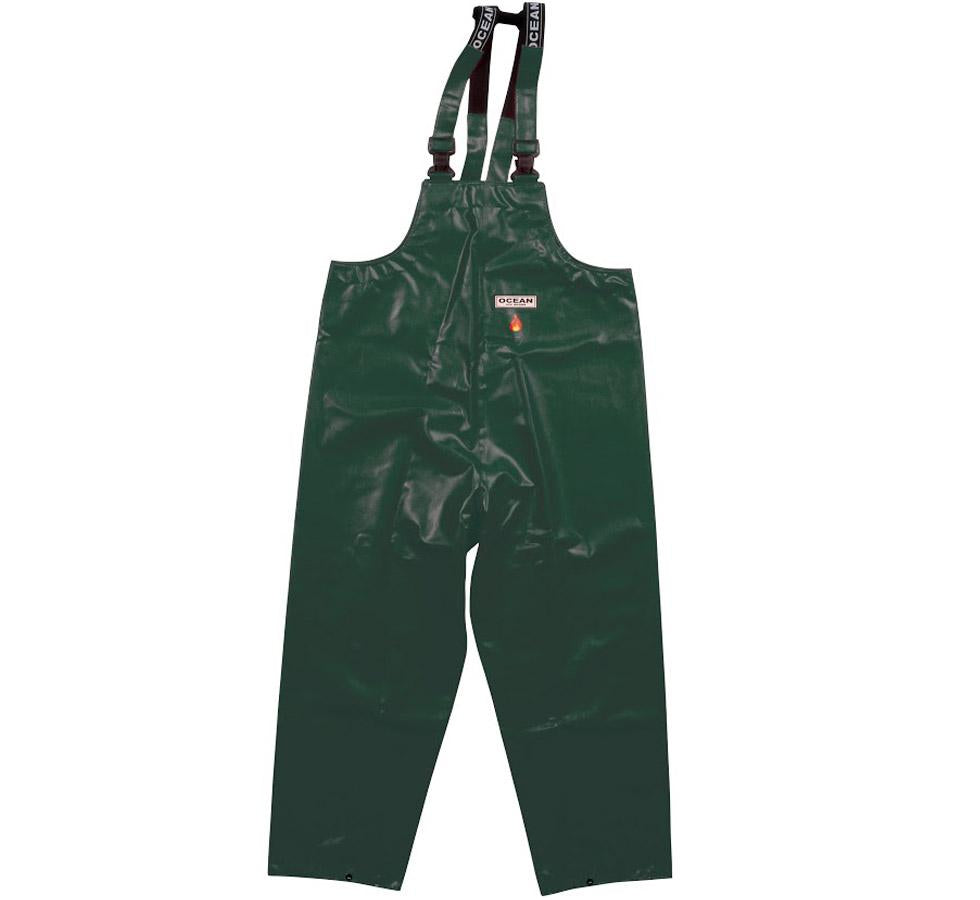 A Single Pair of Olive Ocean Off-Shore Bib & Brace Trousers - Sentinel Laboratories Ltd