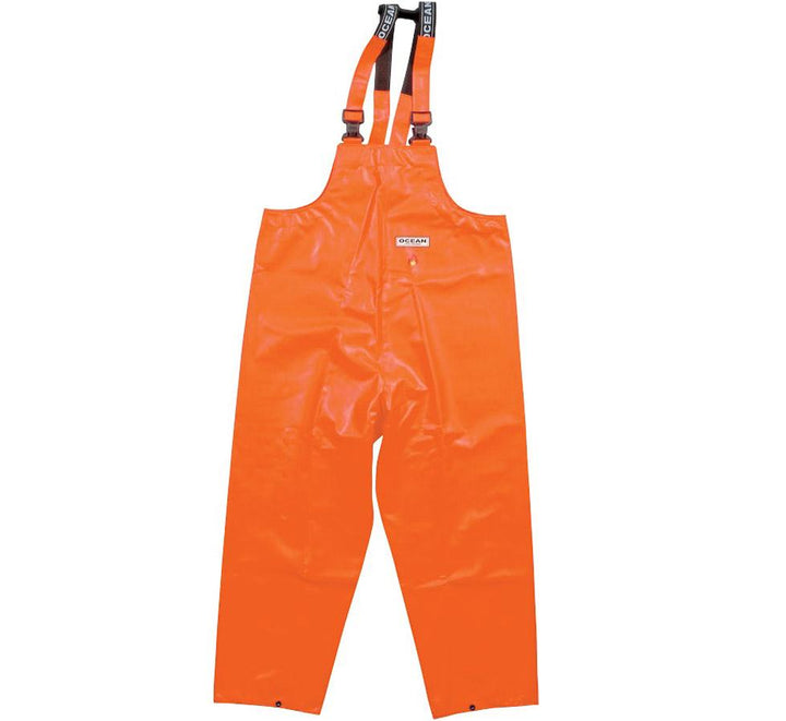 Bright Orange Ocean Off-Shore Bib & Brace Trouser with Black Straps - Sentinel Laboratories Ltd