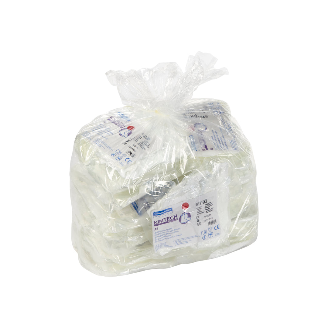 A Bulk Bag of Multiple Packs of White 31683/31696 KIMTECH* A5 Sterile Boots - Vinyl Foot - Sentinel Laboratories Ltd