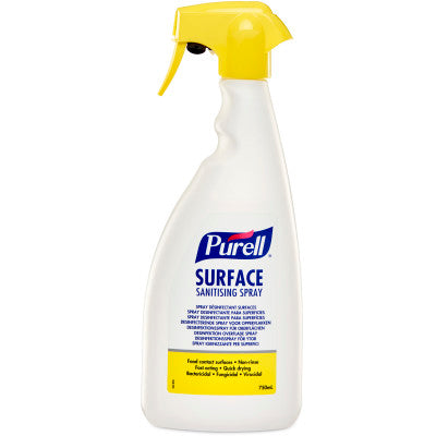 A White and Yellow 32675-06-EEU - PURELL® SURFACE SANITISING SPRAY 750 ML SPRAY BOTTLE
