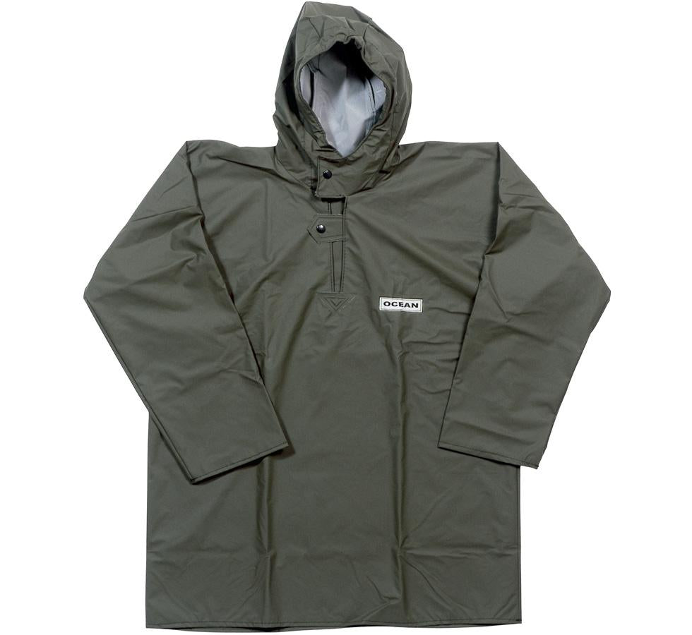Olive Colour Ocean Comfort Heavy Smock Buttoned Up - Sentinel Laboratories Ltd