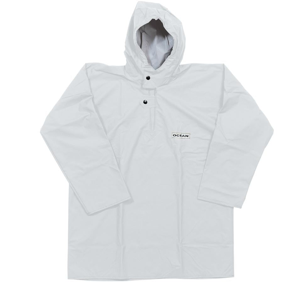 A Single White Ocean Comfort Heavy Hooded Smock Jacket - Sentinel Laboratories Ltd