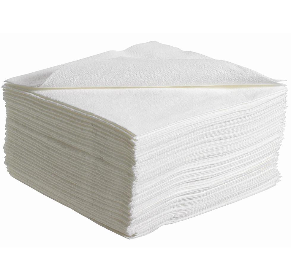A Stack of White Paper 6034 WYPALL* X60 Cloths, 1/4 Fold - White - Sentinel Laboratories Ltd