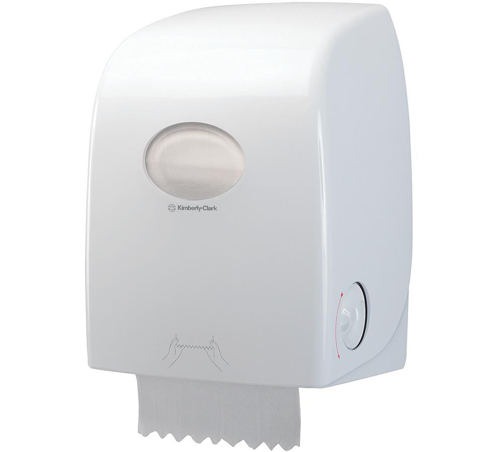 6959 AQUARIUS* Rolled Hand Towel Dispenser - White - Sentinel Laboratories Ltd