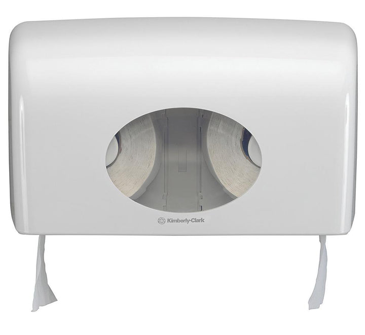 Single 6992 AQUARIUS* Toilet Tissue Dispenser, Small Roll - White Rolls and Design - Sentinel Laboratories Ltd