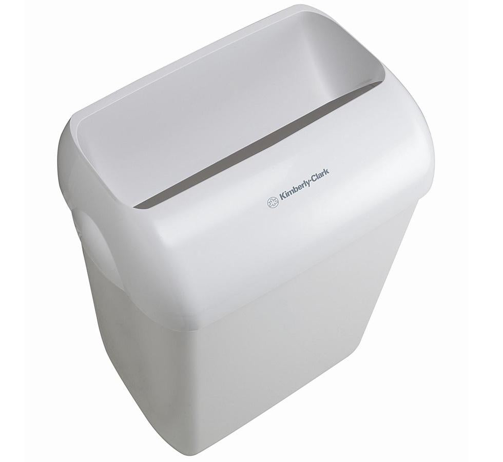 A White 6993 AQUARIUS* Washroom Bin/Disposer - White - Sentinel Laboratories Ltd