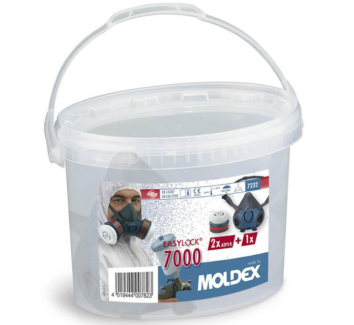 Clear Box of Moldex Series 7000 Mask with A2P3 R Filters (in resealable box) - Sentinel Laboratories Ltd