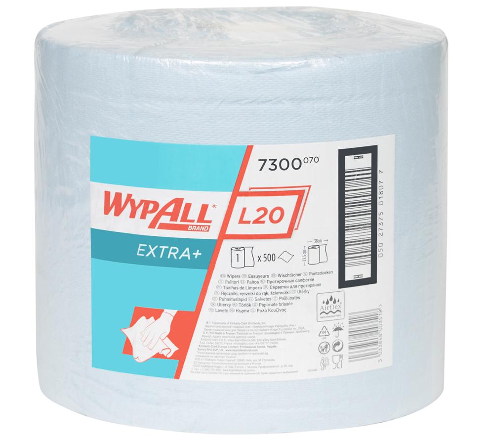 7300 WYPALL* L20 Extra+ Wipers, Large Roll - Blue - Sentinel Laboratories Ltd