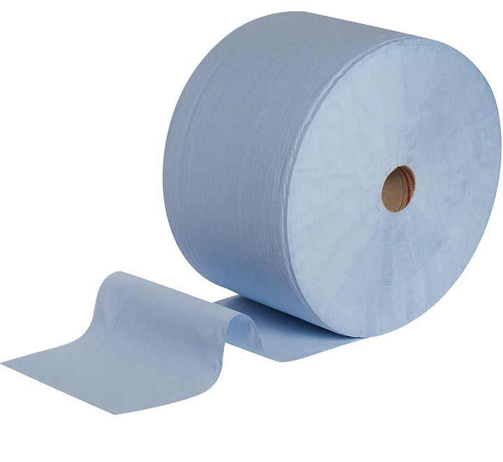 A Single 7425 WYPALL* L30 Ultra+ Wipers, Large Roll on Side - Blue - Sentinel Laboratories Ltd