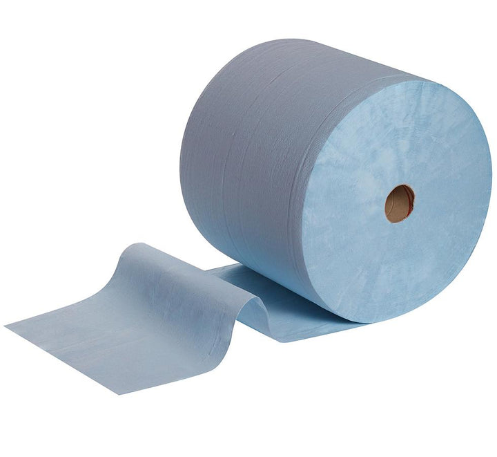 A Single Paper 7426 WYPALL* L30 Ultra+ Wipers, Large Roll on Side - Blue - Sentinel Laboratories Ltd