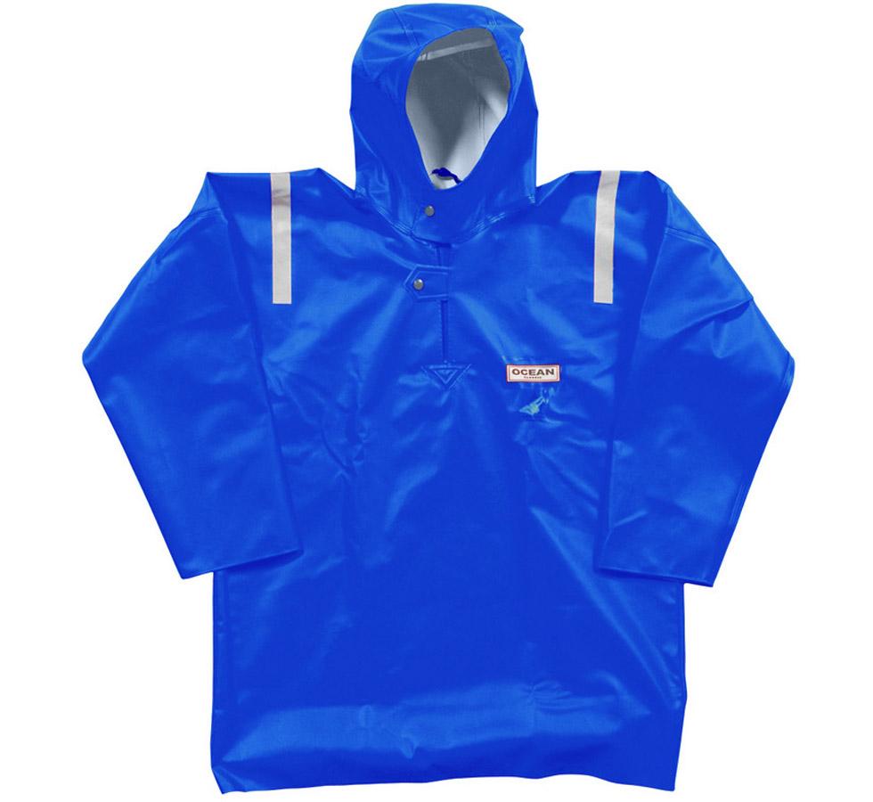 A Blue Ocean Hurricane Hooded Smock with Reflective Shoulder Strips - Sentinel Laboratories Ltd